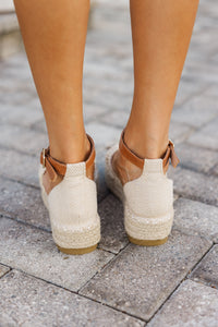Solstice Nude Brown Espadrille Flat
