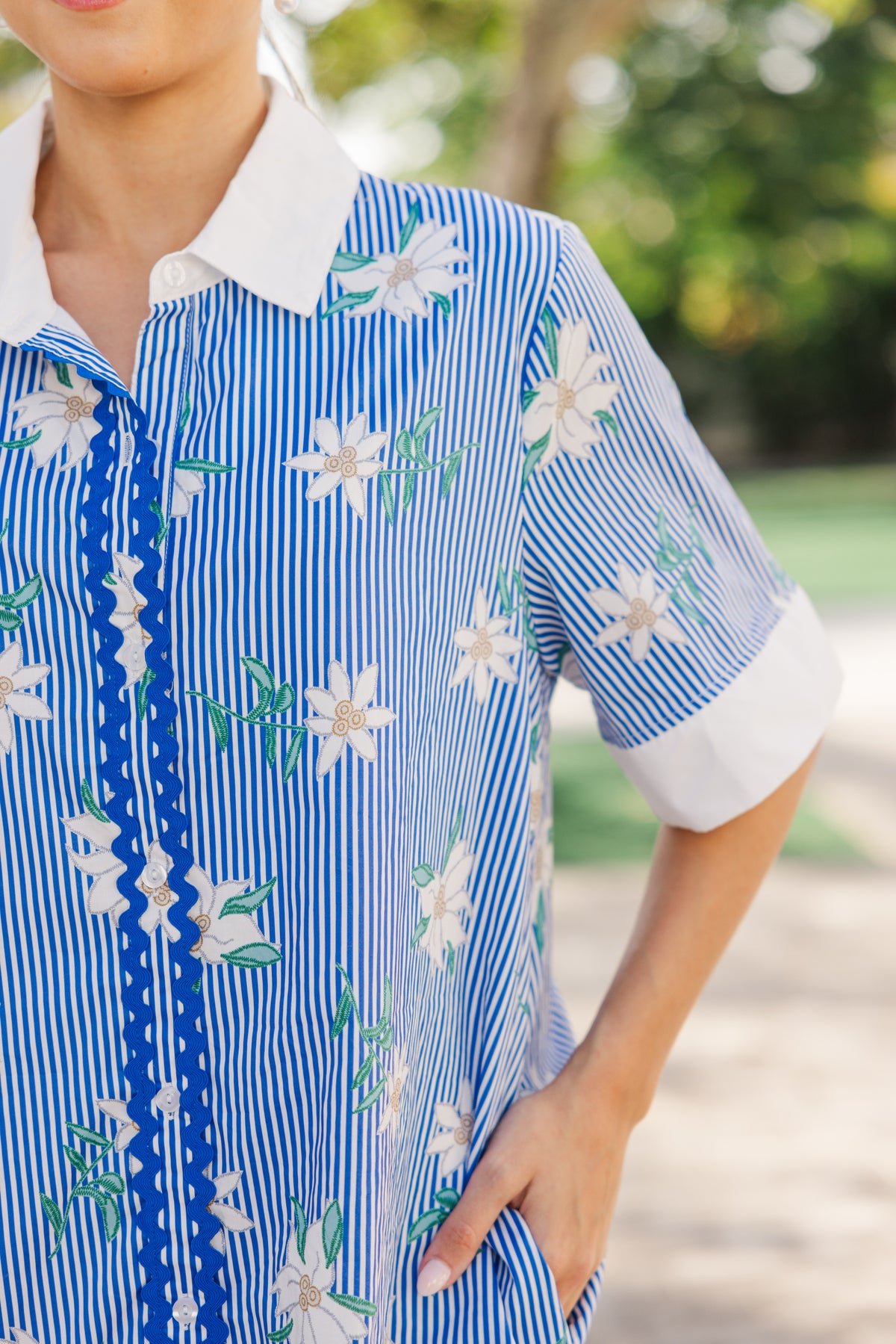 Ladies Garden Blue Nap Dress main image 0
