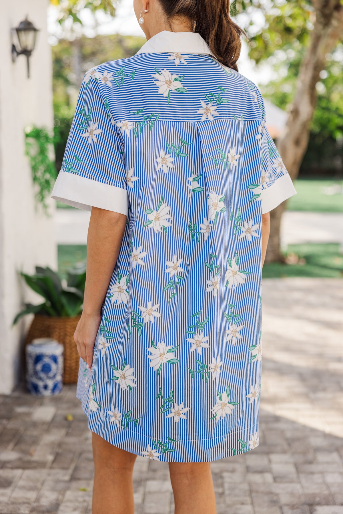 Blue garden dress