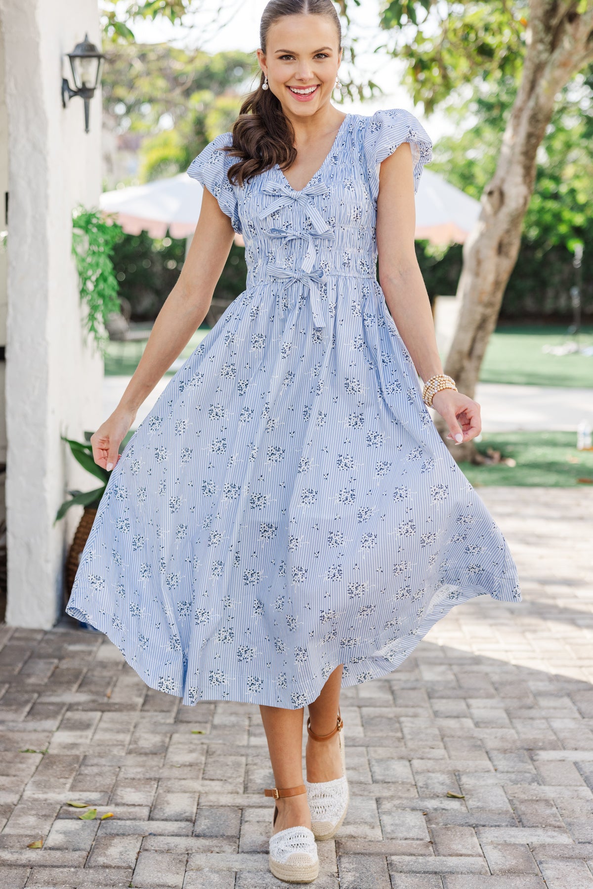 BLUEBELL BREEZE WOVEN MIDI DRESS main image 1