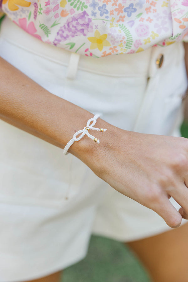 The Francine White Bracelet