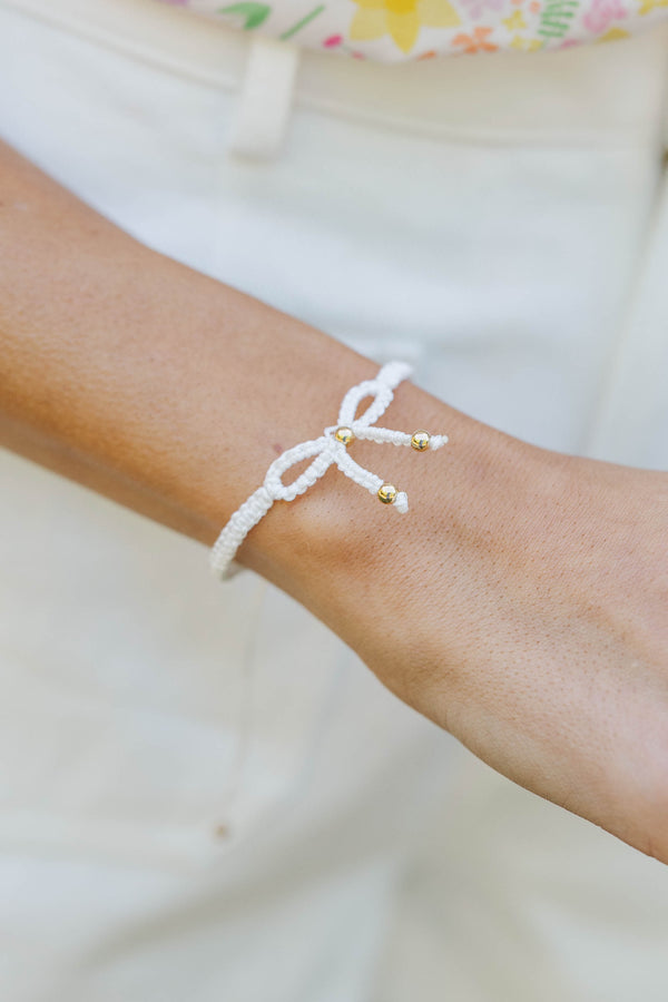 The Francine White Bracelet