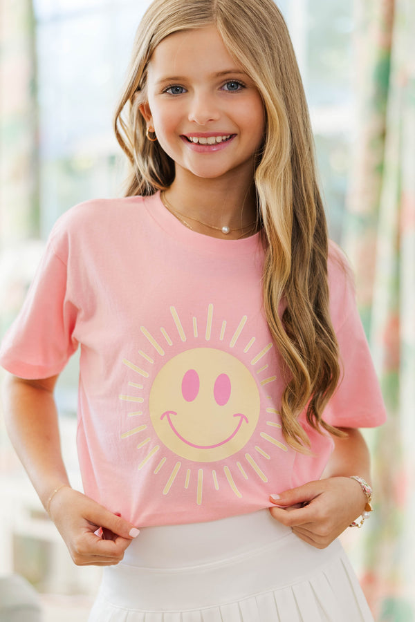 Girls: Sunshine Day Blush Graphic Tee