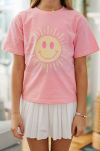 Girls: Sunshine Day Blush Graphic Tee