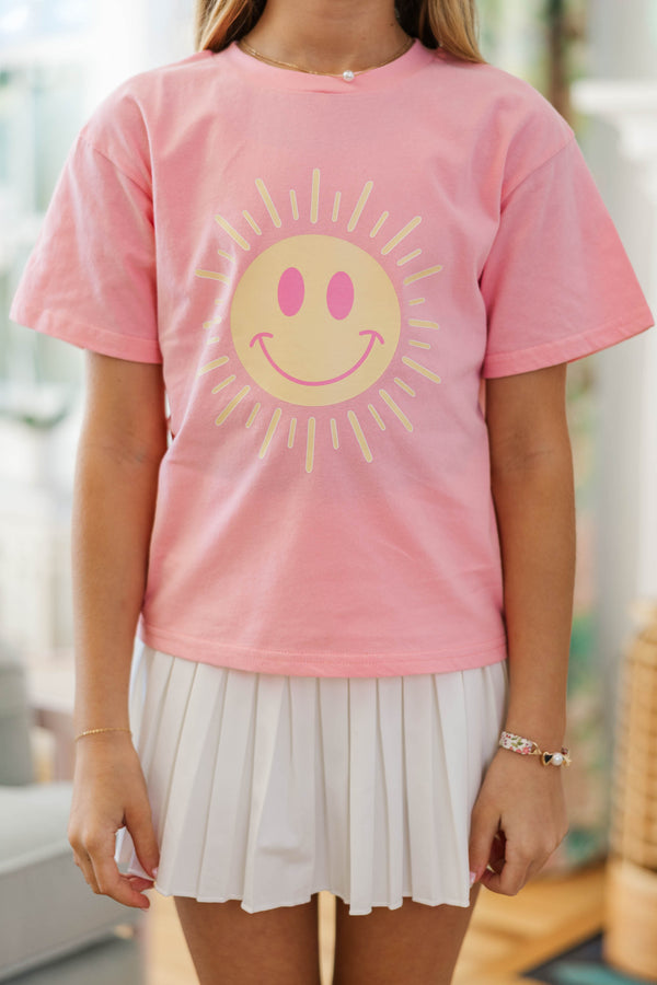 Girls: Sunshine Day Blush Graphic Tee
