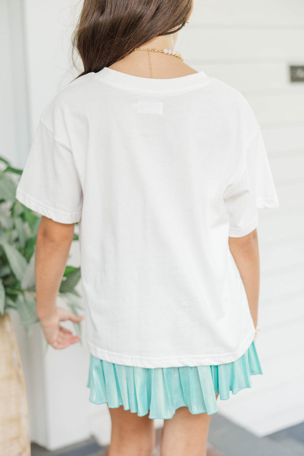 Girls: Summer Drinks White Graphic Tee