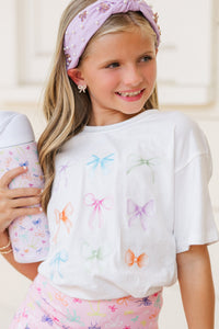 Girls: In My Girly Era White Graphic Tee