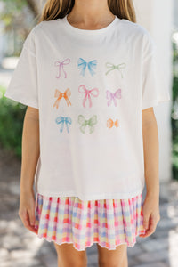 Girls: In My Girly Era White Graphic Tee