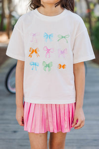 Girls: In My Girly Era White Graphic Tee