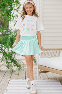 Girls: In My Girly Era White Graphic Tee