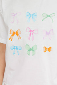 Girls: In My Girly Era White Graphic Tee