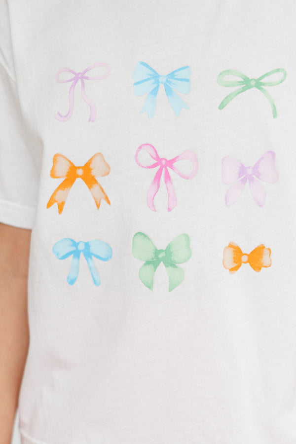 Girls: In My Girly Era White Graphic Tee