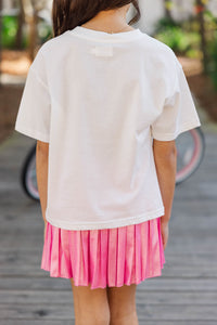 Girls: In My Girly Era White Graphic Tee