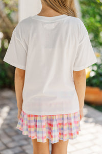 Girls: In My Girly Era White Graphic Tee