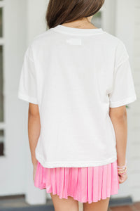 Girls: In My Girly Era White Graphic Tee