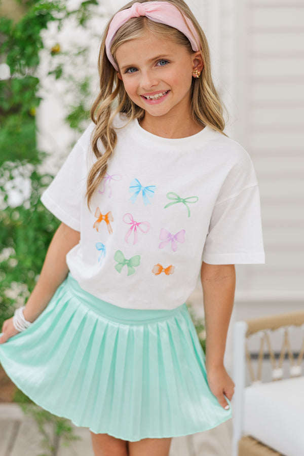 Girls: In My Girly Era White Graphic Tee