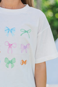 Girls: In My Girly Era White Graphic Tee