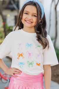 Girls: In My Girly Era White Graphic Tee