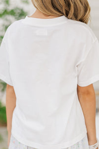 Girls: In My Girly Era White Graphic Tee