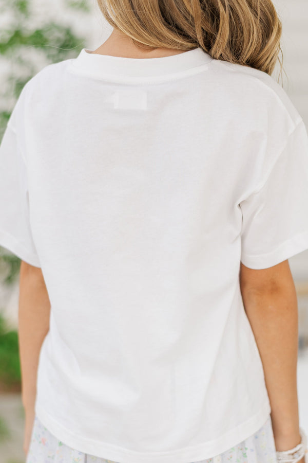 Girls: In My Girly Era White Graphic Tee