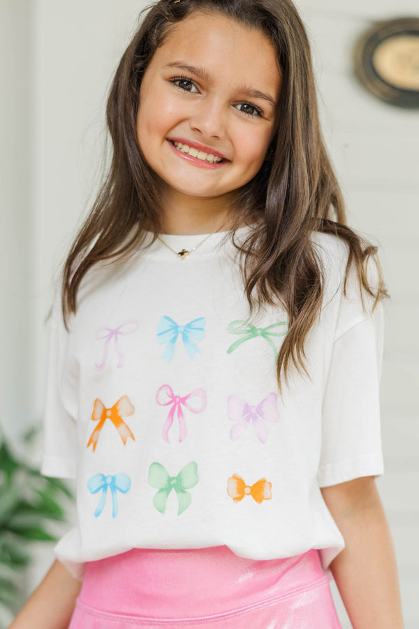 Girls: In My Girly Era White Graphic Tee