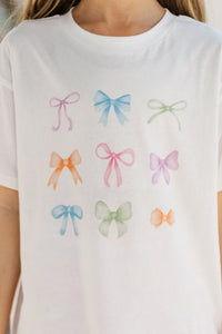 Girls: In My Girly Era White Graphic Tee
