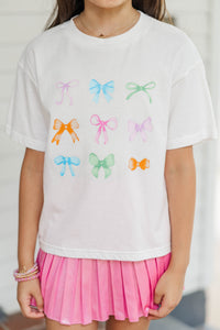 Girls: In My Girly Era White Graphic Tee