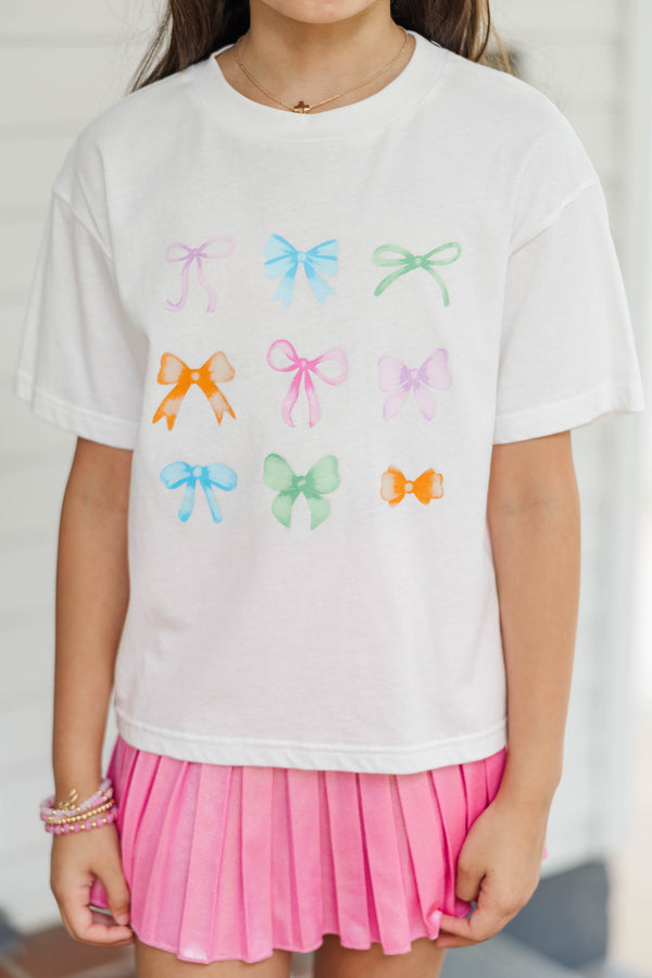 Girls: In My Girly Era White Graphic Tee