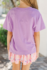Girls: The Magic Is Calling Lavender Graphic Tee