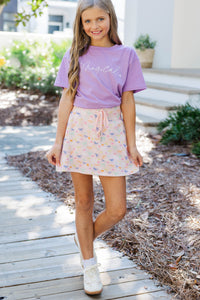 Girls: The Magic Is Calling Lavender Graphic Tee