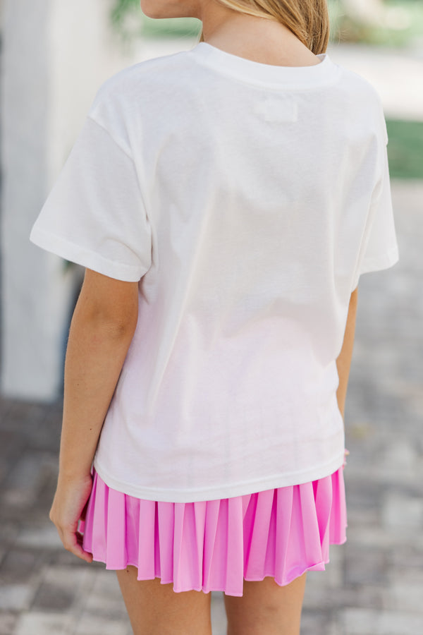 Girls: Sunshine & Seashells White Graphic Tee