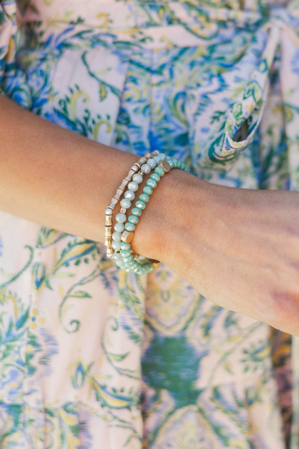 Follow Your Heart Mint Bracelet
