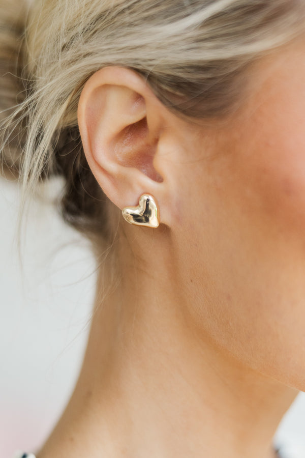 Second Chances Gold Earrings
