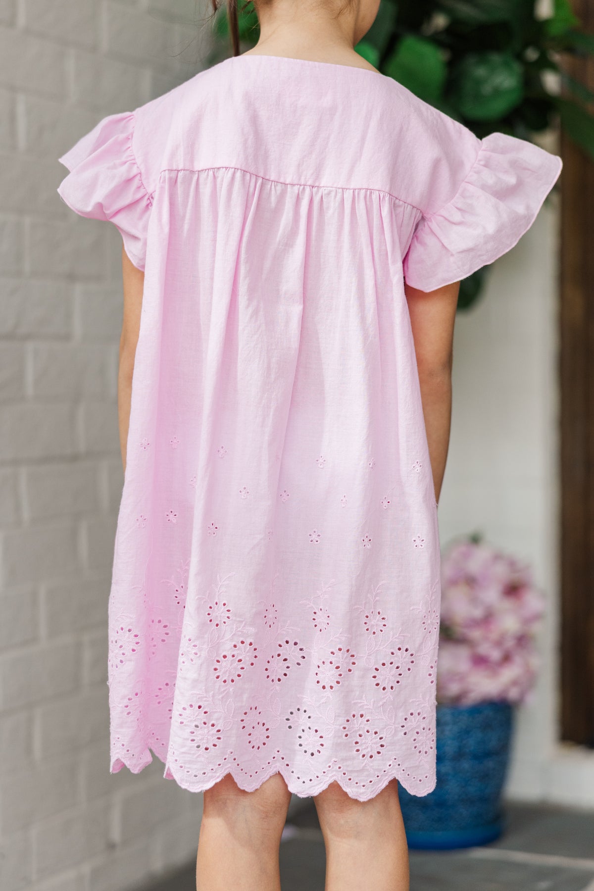 Girls: The Gigi Pale Pink Eyelet Dress Coverup  Shop the Mint