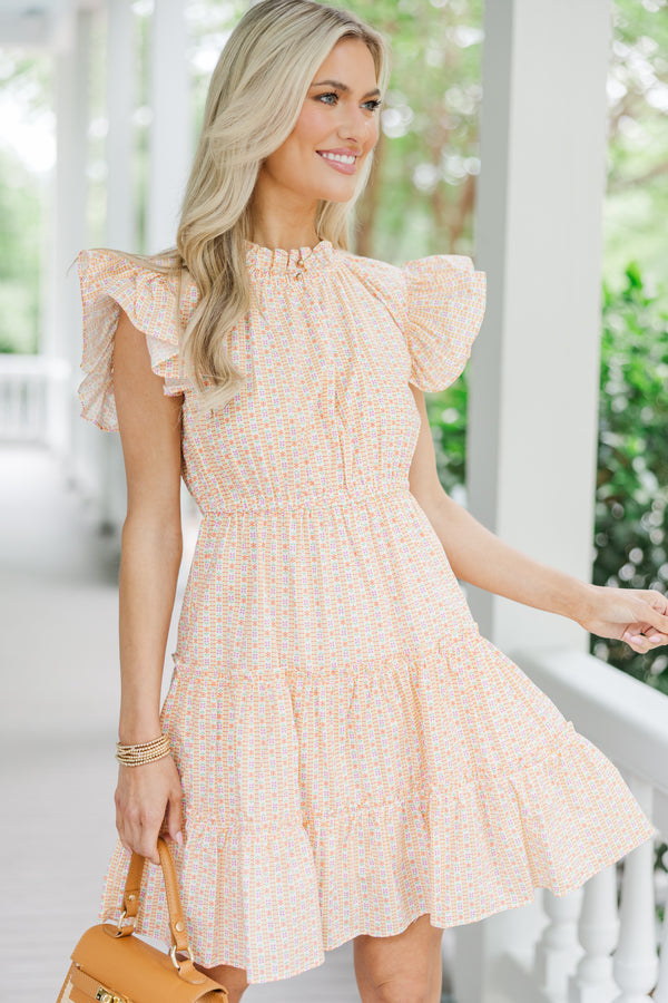 orange ditsy dress Lace & Beads - Maxi Dress - Women - Polyester - 0 US