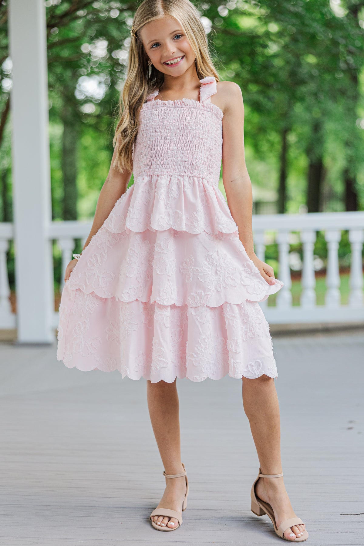 Troyanne Pink Jungle Midi Dress