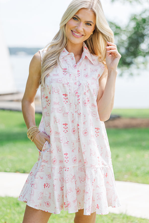 red nautical dress Nautical Charm Mini Dress in Red