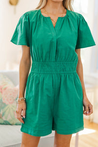 NURSING COLLECTION: Moment By Moment Green Romper