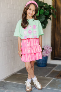 Girls: Take The Leap Pink Shimmer Skort