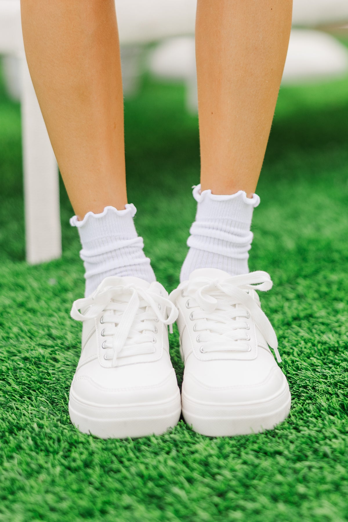 All In A Day White Ruffle Socks – Shop the Mint