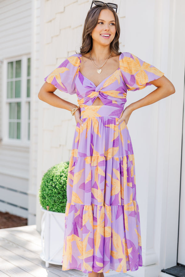 Sunset Serenade Lavender Floral Midi Dress Shop the Mint Sunset Serenade Lavender Floral Midi Dress Shop the Mint