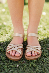 Girls: The Savannah Gold Sandals