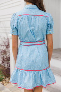 Girls: The Annalisa Light Blue Floral Dress