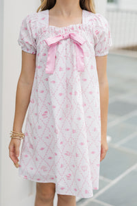 Girls: Delightful Days Cream Toile Dress