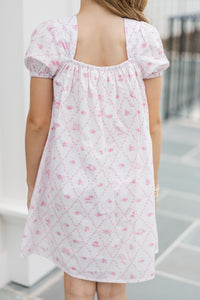 Girls: Delightful Days Cream Toile Dress