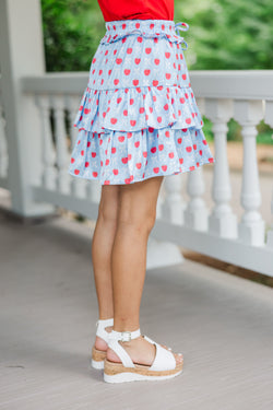 Girls Skort Set Bows