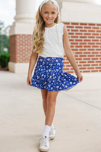 Girls: The Frill Seeker White Ruffle Sleeve Blouse