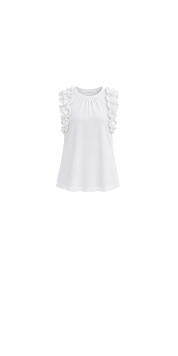 118941.hidden__.Girls--The_Frill_Seeker_White_Ruffle_Sleeve_Blouse