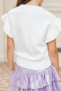 Girls: The Kennedy White ABCs Sweater