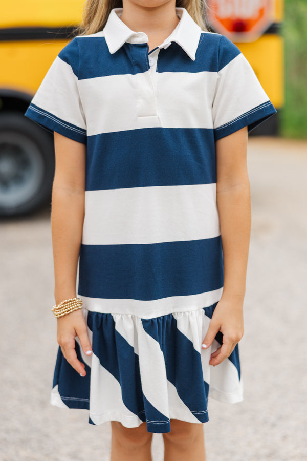 Girls: The Summer Navy Striped Drop Waist Dress, (8/10) - The Mint Julep Boutique | Women's Boutique Clothing Girls: The Summer Navy Striped Drop Waist Dress, (8/10) - The Mint Julep Boutique | Women's Boutique Clothing